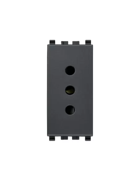 Vimar 20201 Eikon 2P T 10A P11 Grey Socket